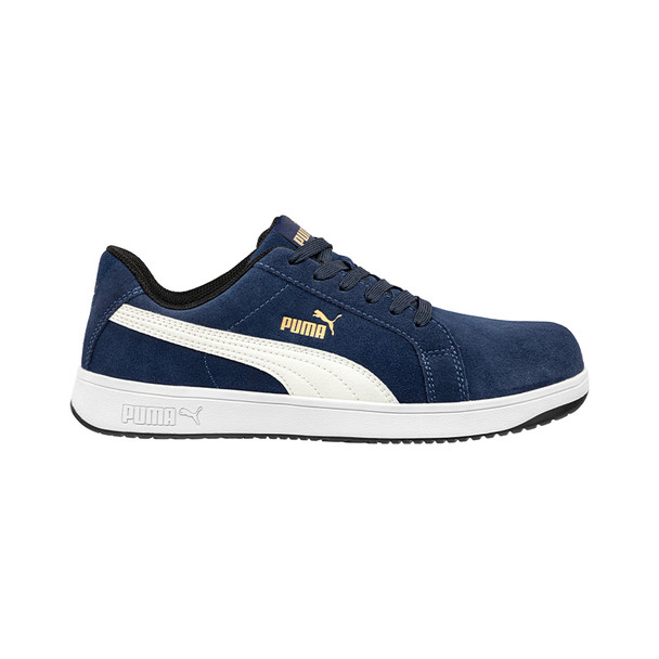 PUMA 640027 ICONIC SUEDE BLUE SAFETY SHOES PUMA 640027 ICONIC SUEDE BLUE SAFETY SHOES