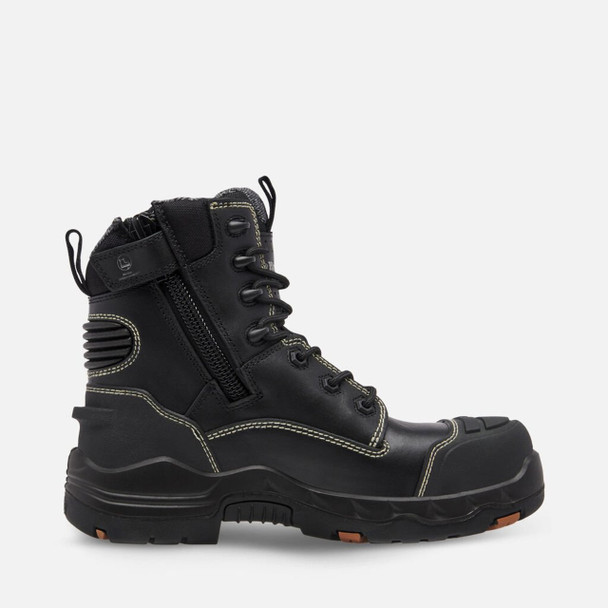 KingGee Women's ONYX 6Z Puncture-Resistant Work Boot Zip - Black K28002