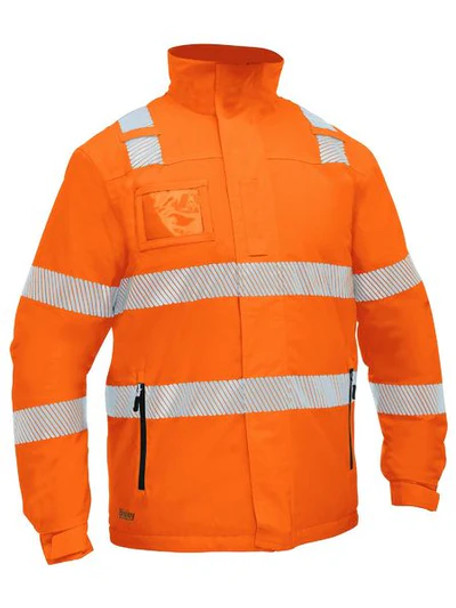 Bisley Taped Hi Vis Heated Jacket with Hood (BJ6842T) Bisley Taped Hi Vis Heated Jacket with Hood (BJ6842T)