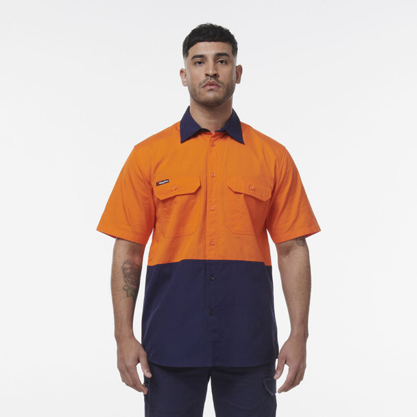 KingGee Workcool Vented Spliced Short Sleeve Shirt - K54008