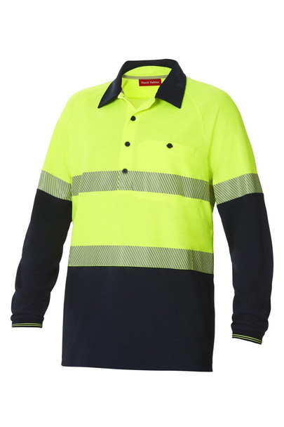 Hard Yakka Koolgear Hi-Visibility Two Tone Long Sleeve Ventilated Polo With Segmented Tape - Y11379 - Hard Yakka sold by Kings Workwear www.kingworkwear.com.au Hard Yakka Koolgear Hi-Visibility Two Tone Long Sleeve Ventilated Polo With Segmented Tape - Y11379 - Hard Yakka sold by Kings Workwear www.kingworkwear.com.au