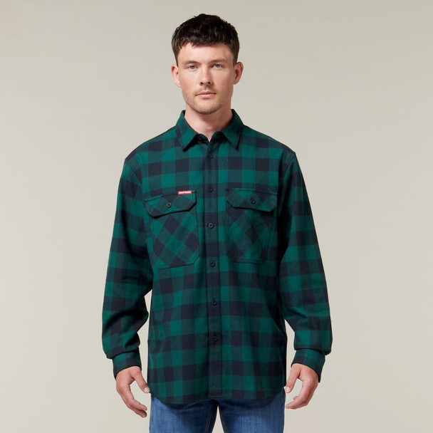 Hard Yakka Foundations Check Flannel Long Sleeve Shirt - Y07295 - Hard Yakka sold by Kings Workwear www.kingworkwear.com.au Hard Yakka Foundations Check Flannel Long Sleeve Shirt - Y07295 - Hard Yakka sold by Kings Workwear www.kingworkwear.com.au