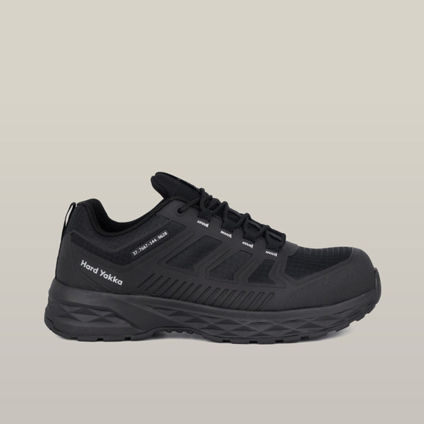Hard Yakka Mens X Range Low Composite Toe Safety Shoe Black - Y60364