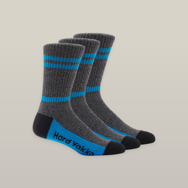 Womens 3056 Cotton Rich Crew Sock - 3 Pack Y08606