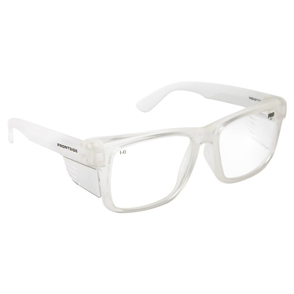 Safety Glasses Frontside Clear Lens With Clear Frame 6500