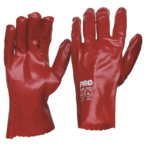 PRO CHOICE PVC27 27CM RED PVC GLOVES LARGE sold by Kings Workwear at www.kingsworkwear.com.au