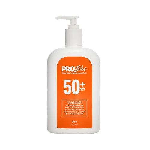 Pro Choice SS500-50 Probloc 50+ Sunscreen 500ml sold by Kings Workwear at www.kingsworkwear.com.au
