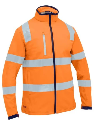 BJ6058T Taped Hi Vis Soft Shell Jacket - Bisley