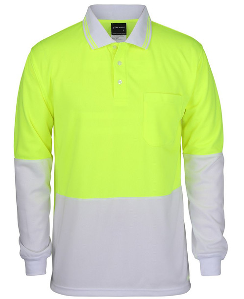 JB's Hi Vis L/s Traditional Polo - 6HVPL