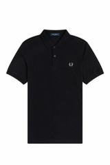 Fred Perry Plain Polo (Black & Chrome)----m6000_906