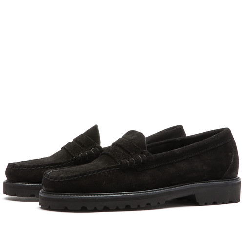 Bass Weejuns Larson 90S Loafers (Black Suede)----ba11512_500