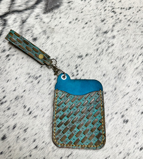 Turquoise and Bronze Card Wallet Turquoise and Bronze Card Wallet