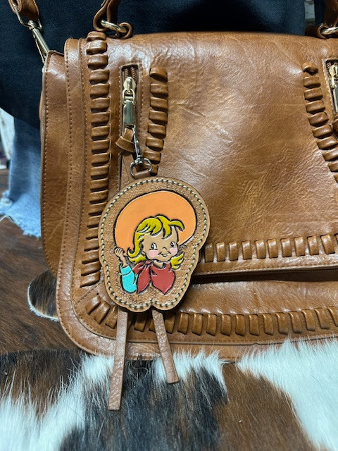 Vintage Cowboy Purse Charm