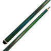 Jacoby Custom Cue - Laminated Blue, Gray and Green - Butt Sleeve and Forearm