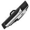 Predator Roadline 4x8 Soft Black/White Pool Cue Case - Full Case Front