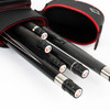 Cuetec Pro Line Black Hard Pool Cue Case - 2x4 - Open With Cues