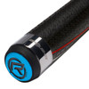 Predator Red BK Rush Plus Jump/Break Cue - Sport Wrap - Butt Detail