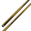 Jacoby Custom Cue - Laminated Yellow and Gray - Butt Sleeve and Forearm