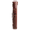 Instroke Leather Cowboy Brown Pool Cue Case - 2x2 - Front