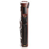 Instroke Leather Cowboy Brown and Black Pool Cue Case - 2x2 - Front