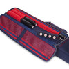 Cuetec Pro Line Soft Pool Cue Case Blue - 4x8 - Pocket Open