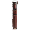 Instroke Leather Cowboy Black and Brown Pool Cue Case - 3x5 - Front