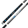 Predator BK Rush Plus Tempest Grey Jump/Break Cue - Sport Wrap - Detail with Joints Apart