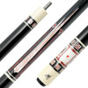 Meucci BMC Casino 9 Pool Cue - Black With Hearts - Detail