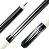 KODA Black With White Points Pool Cue - KD46 - Detail