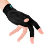 Predator Second Skin Pool Glove - Black/Teal - Left Hand - Thumb