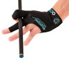 Predator Second Skin Pool Glove - Black/Teal - Left Hand - Detail
