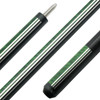 KODA Split Black/Green Pool Cue - KD29-GN - Detail