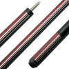 KODA Split Black/Red Pool Cue - KD29-RD - Detail