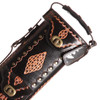 Instroke Saddle Black Hand Painted D04 Pool Cue Case - 2x4 - Detail