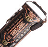 Instroke Saddle Black Hand Painted D06 Pool Cue Case - 2x4 - Top Detail