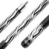 Athena Pool Cue - ATH60 - Black and White Zebra Print Detail
