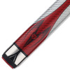 Poison Maelith Pool Cue With Carbon Fiber Shaft - Grey/Red - Butt Detail
