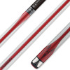 Poison Maelith Pool Cue With Carbon Fiber Shaft - Grey/Red - Detail