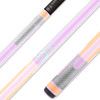Poison Candy Pool Cue with Carbon Fiber Shaft - Peach/Lavender - Detail