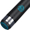 Predator BK Rush COTY Teal Break Cue Sport Wrap - Butt Detail