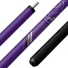 Bull Carbon Bull Breaker Purple Carbon Fiber Break Cue - Sport Wrap - Detail