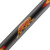 Predator Double Butterfly Red/Yellow/Orange Pool Cue - Forearm