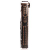 Instroke Saddle Black Hand Painted D01 Pool Cue Case - 3x7 - Full Case Front