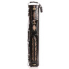 Instroke Saddle Black Hand Painted D03 Pool Cue Case - 3x7 - Front