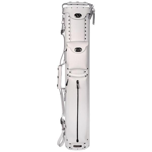 Instroke Leather Cowboy White Pool Cue Case - 3x5 - FCI Billiards