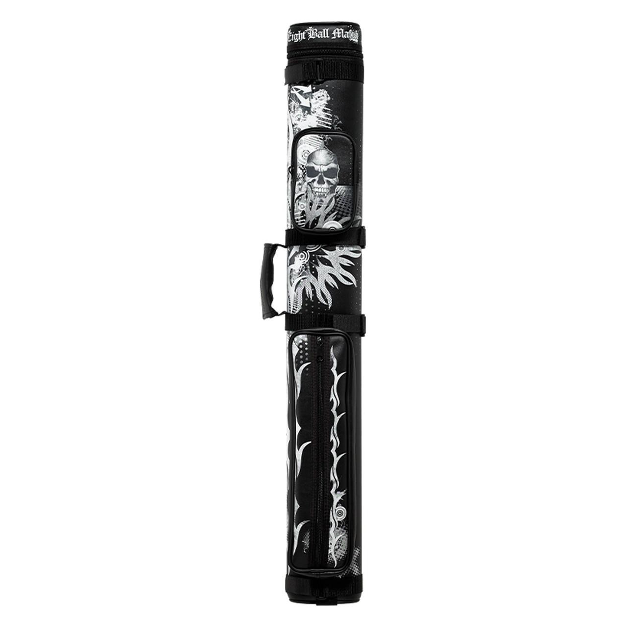 Eight Ball Mafia Skull and Flames Pool Cue Case - 2x2 - FCI Billiards