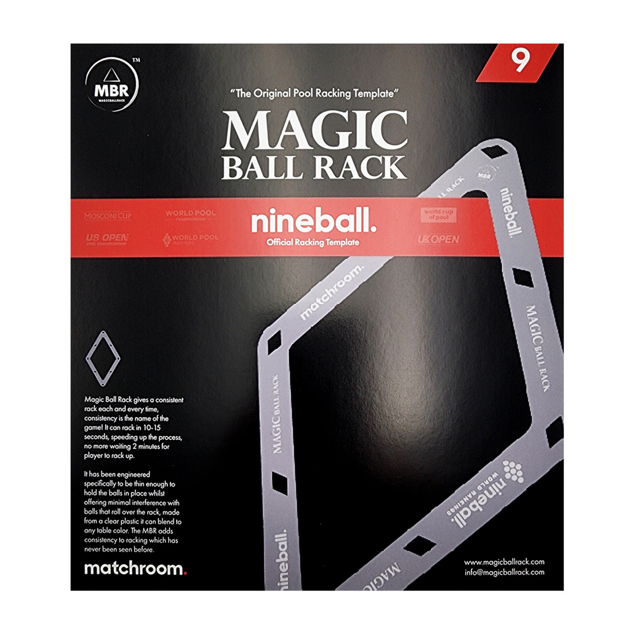 Magic Ball Rack Matchroom Edition 2 Pack - 9 Ball - FCI Billiards