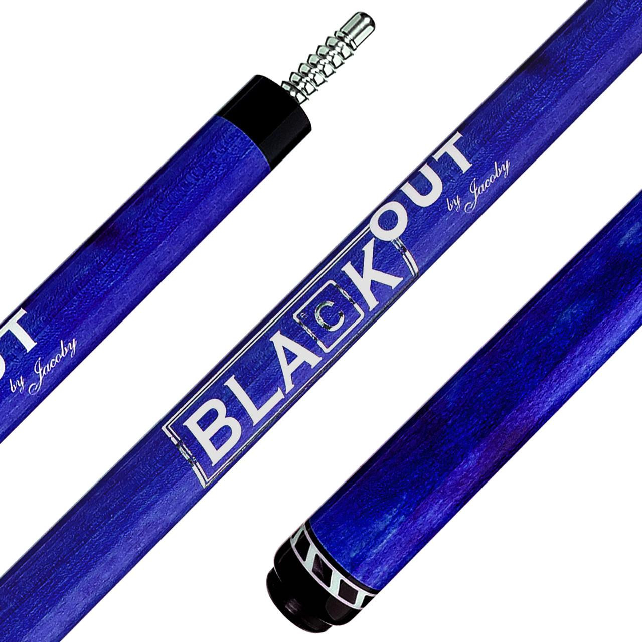 Jacoby Black Out Break/Jump Cue - Blue - FCI Billiards
