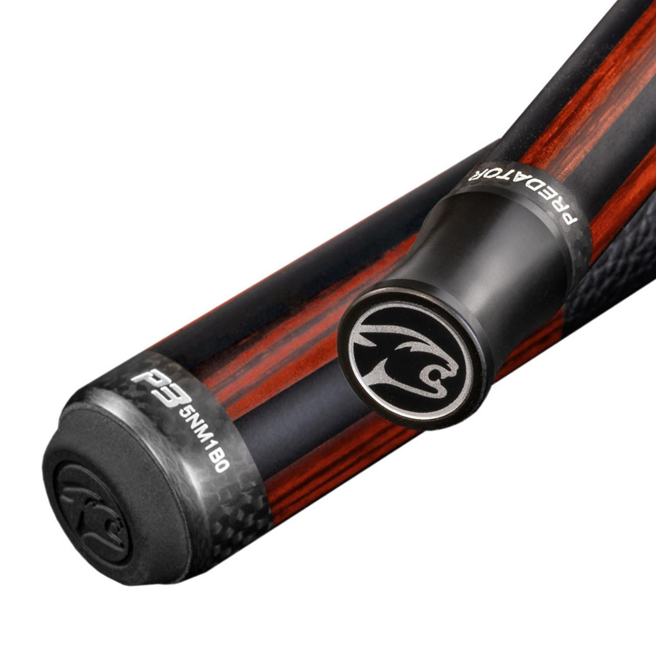 Predator P3 REVO Red Tiger Pool Cue with Leather Wrap - FCI