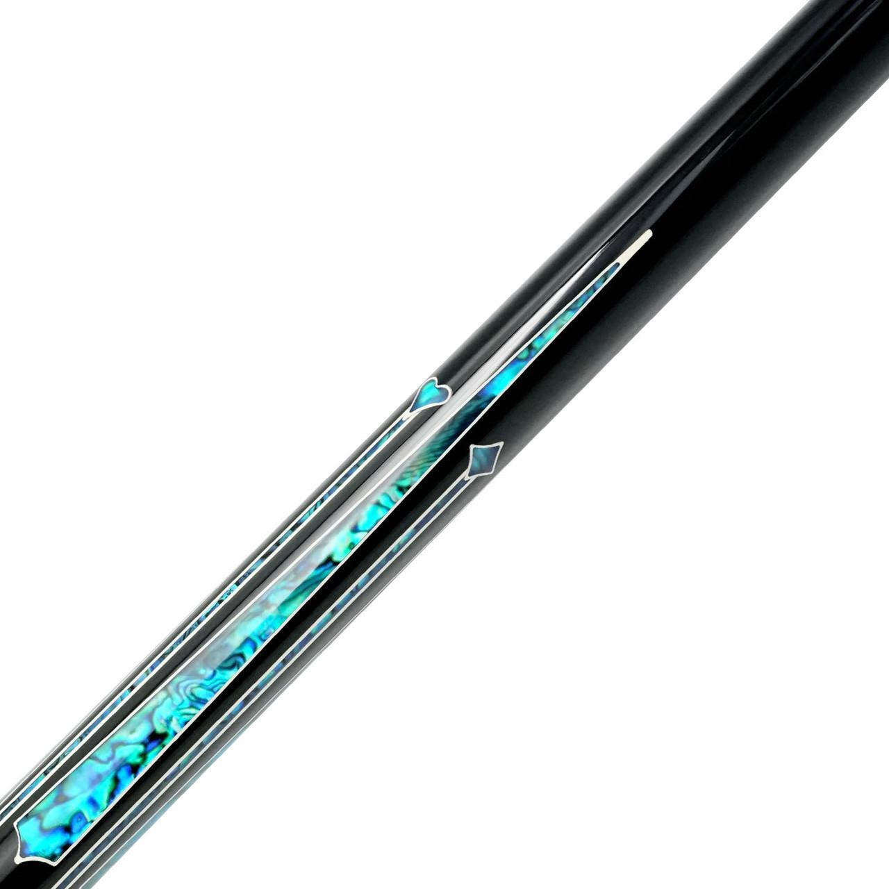Meucci BMC Casino 3 Pool Cue - Black With Spades - FCI Billiards